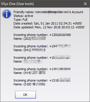 SMS/text message manager verification