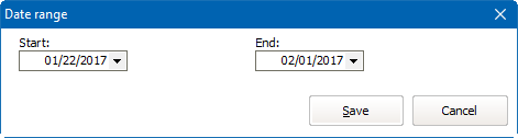 Date range for cancelling assignments